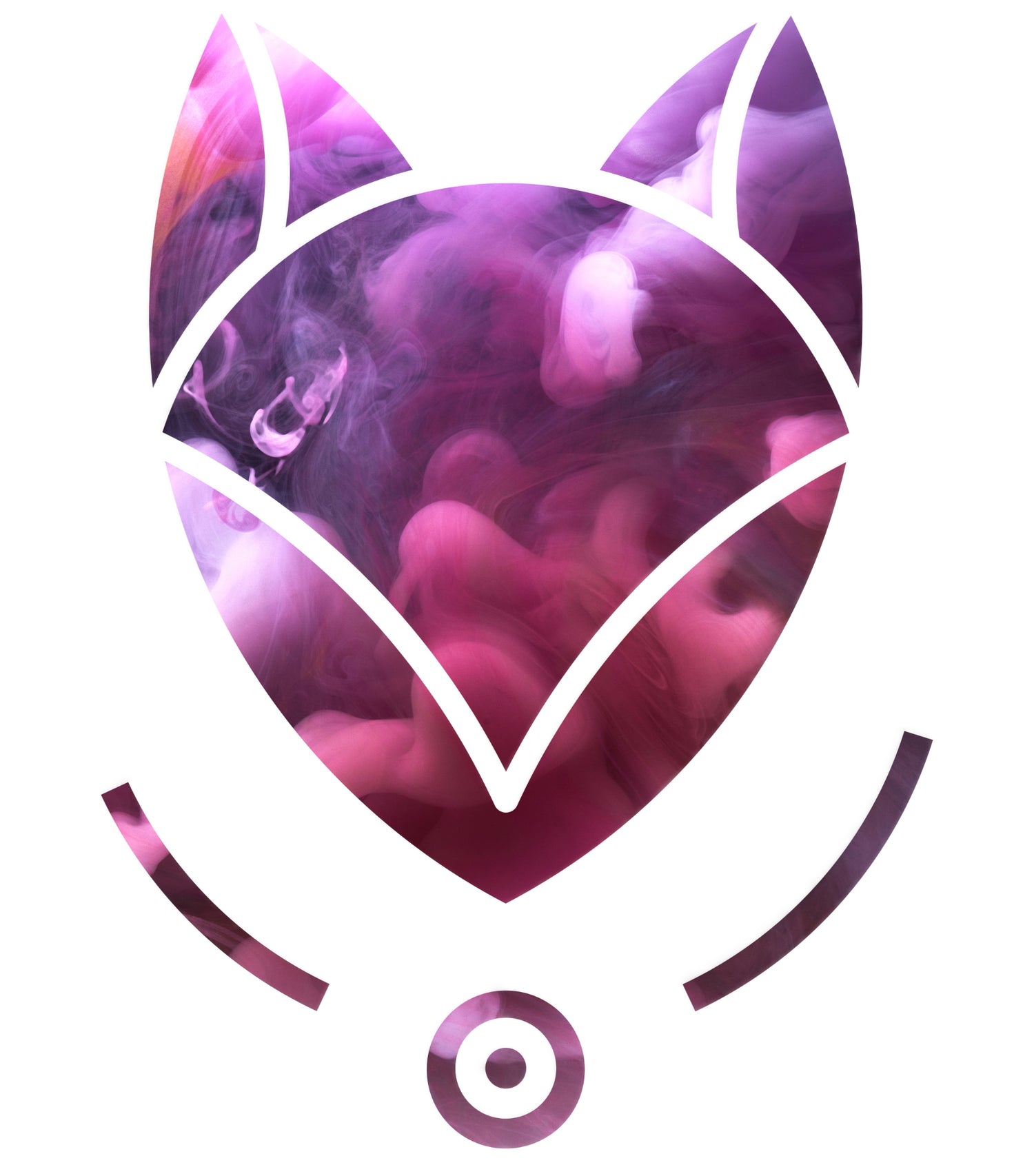 Draftstien Spreadshirt-Shop Logo, magischer Fuchs in Pink
