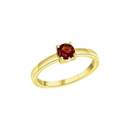 Ring Vergoldet - Roter Granat