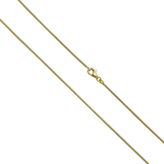 Damen Collier 8 Karat Gold Schlangenkette 40-50cm
