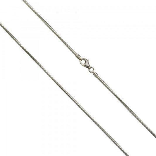 Damen Halskette Sterlingsilber Schlangenkette 45-55cm