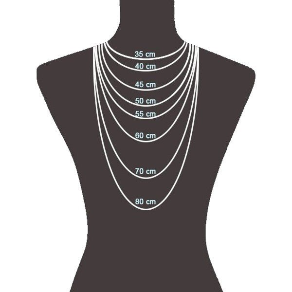 Damen Halskette Sterlingsilber Schlangenkette 45-55cm