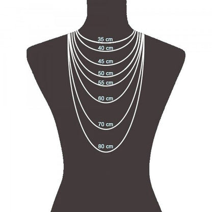 Halskette 14 Karat Teilrhodiniert - Anmut
