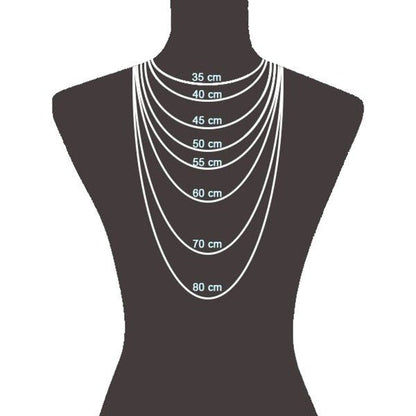 Halskette Rhodiniert - Dezentes Funkeln