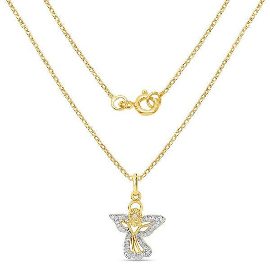 Halskette Vergoldet - Diamant Engel