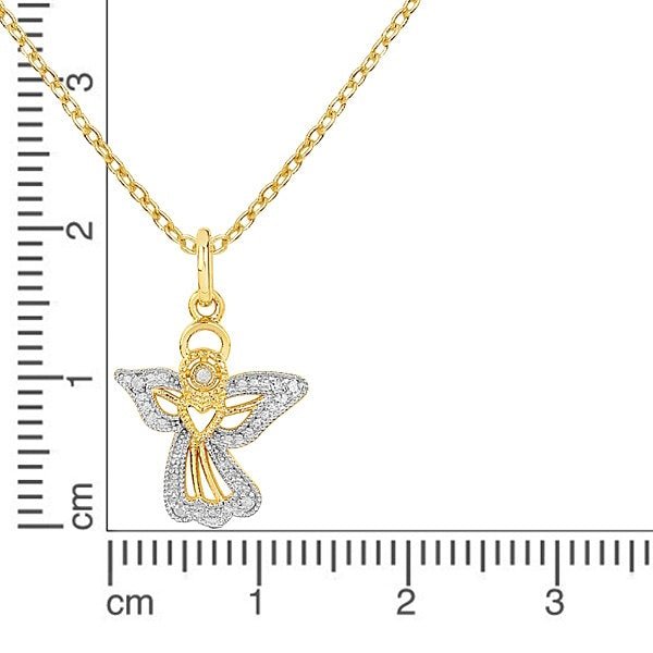 Halskette Vergoldet - Diamant Engel