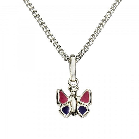 Kinder Halskette - Zweifarbiger Schmetterling