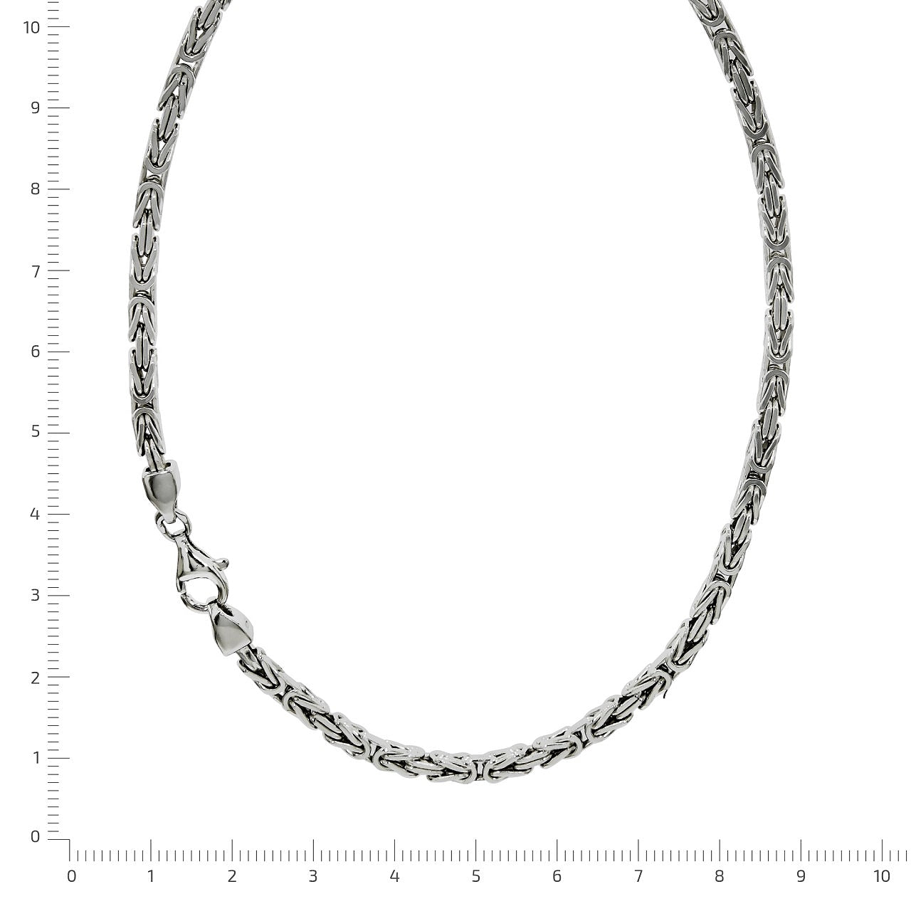 Unisex Collier Sterlingsilber Königskette 45-65cm