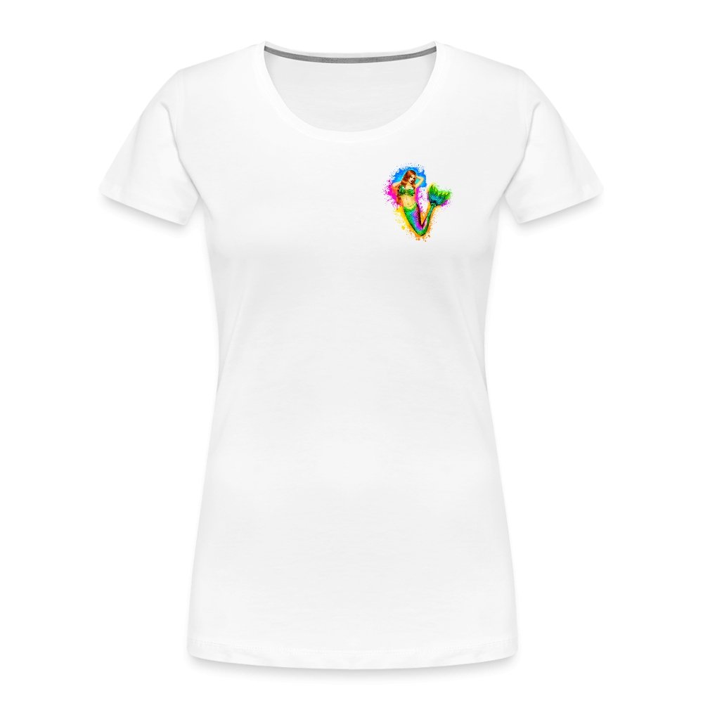 Damen Premium Bio T-Shirt - Magische Meerjungfrau - weiß