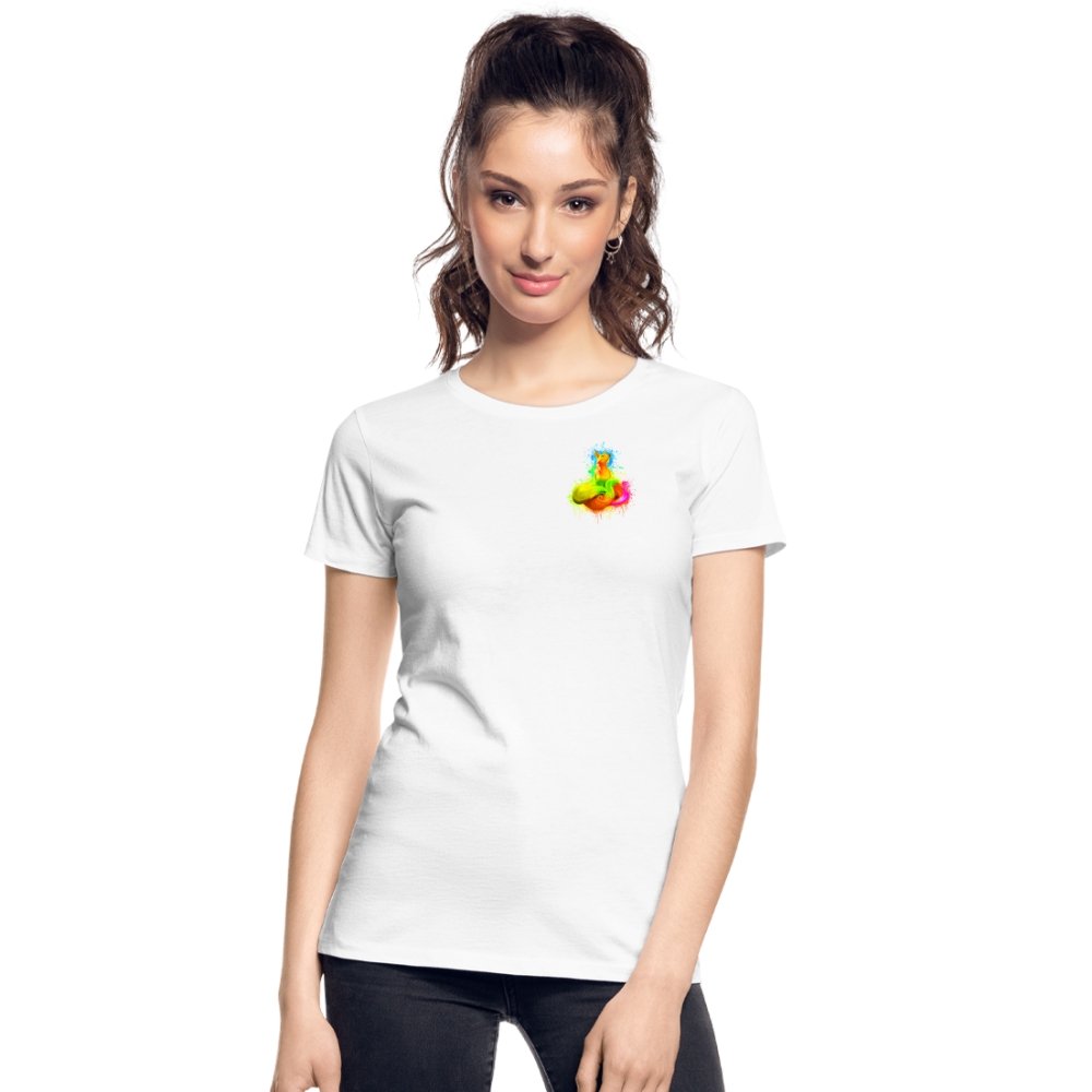 Damen Premium Bio T-Shirt - Magischer Fuchs - weiß