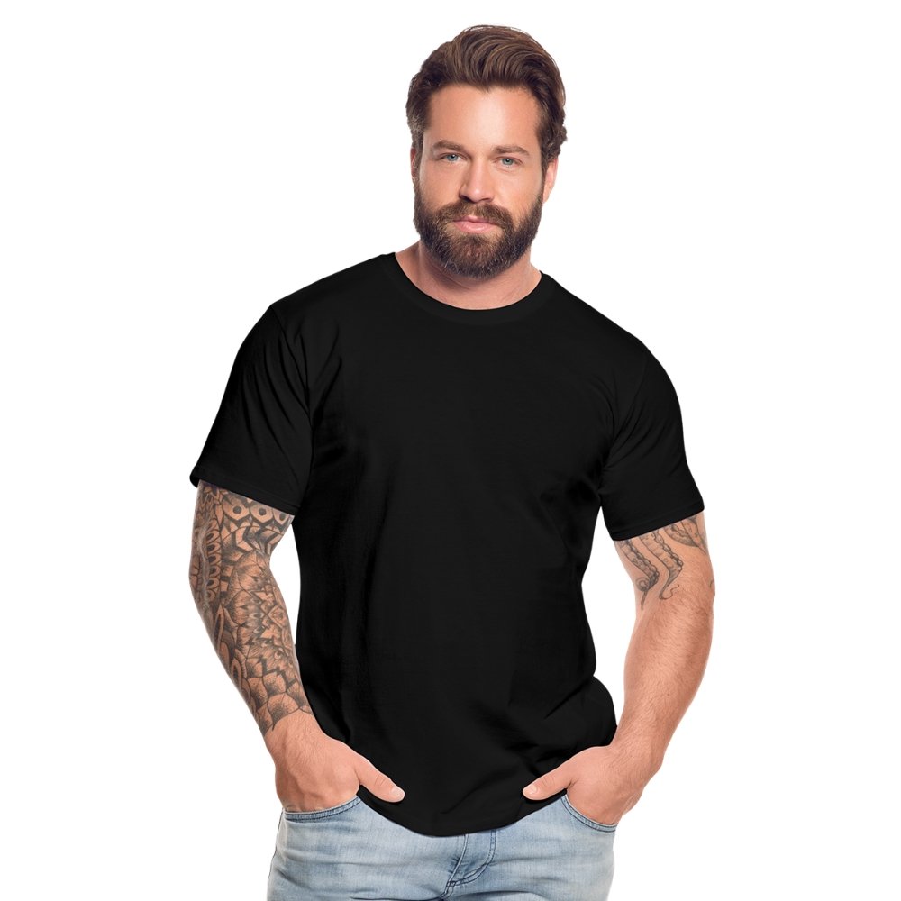 Herren Premium Bio T-Shirt - Magischer Löwe - Schwarz