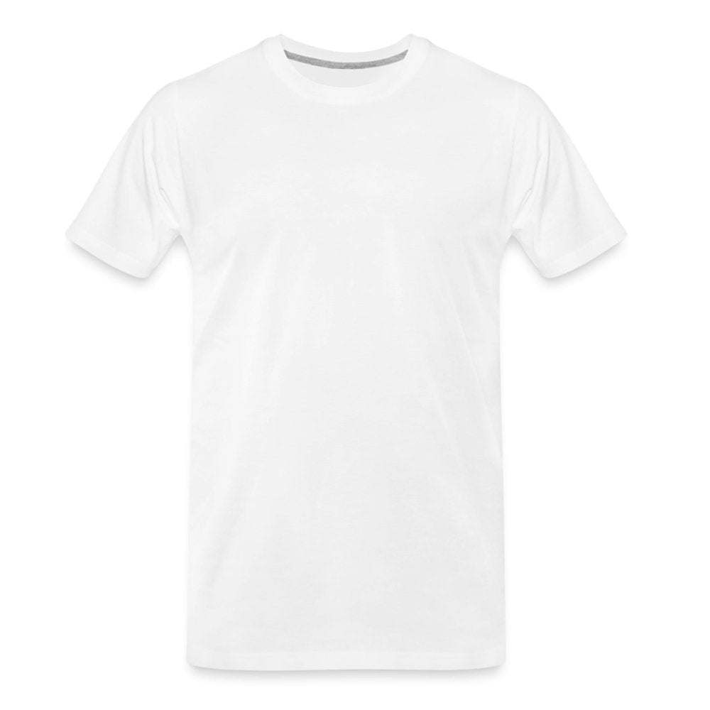 Herren Premium Bio T-Shirt - Magischer Löwe - weiß