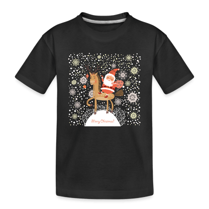 Kinder Premium Bio T-Shirt - Merry Christmas! - Schwarz