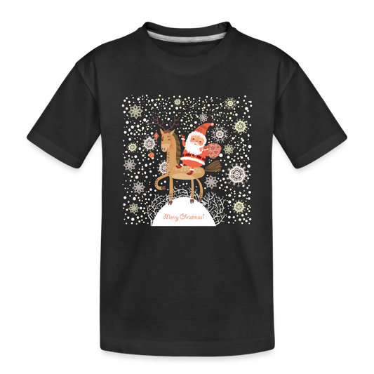 Kinder Premium Bio T-Shirt - Merry Christmas! - Schwarz