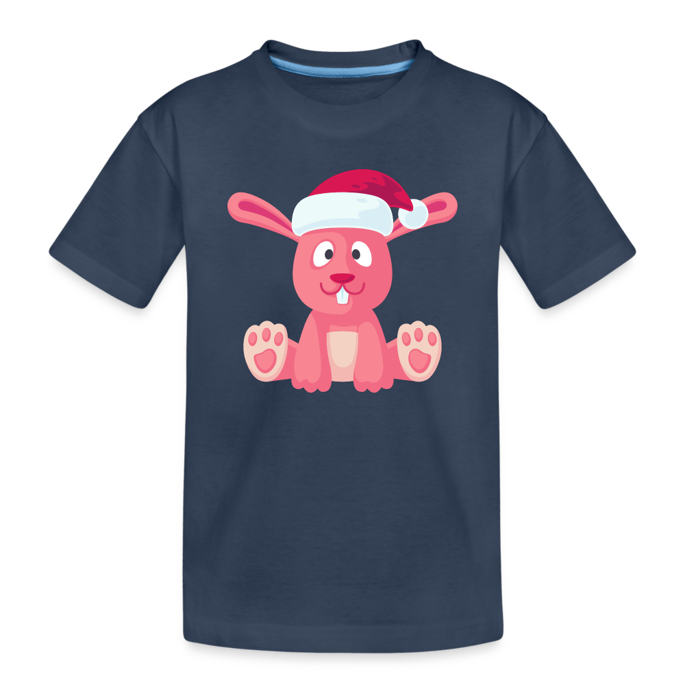 Kids Premium Bio T-Shirt - Putziges Kaninchen - Navy