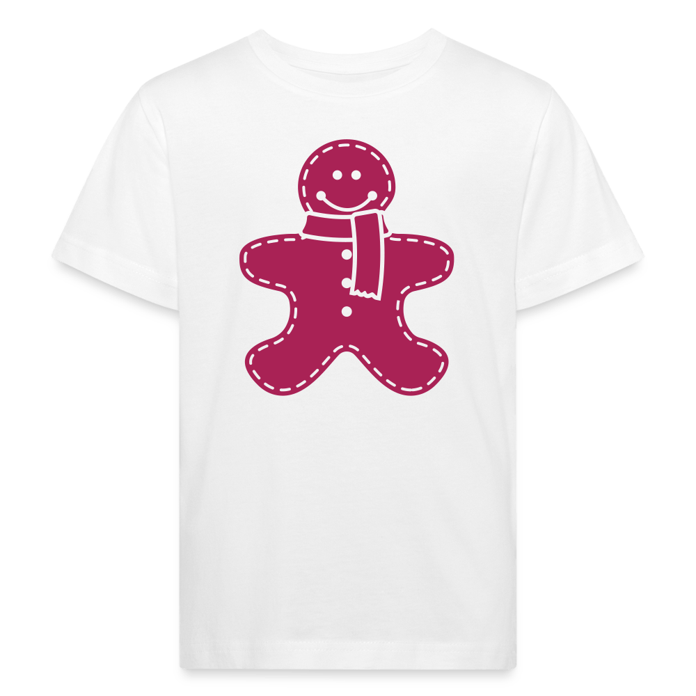 Kids Bio T-Shirt - Lebkuchen - weiß