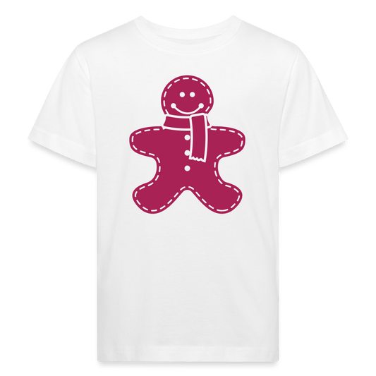 Kids Bio T-Shirt - Lebkuchen - weiß