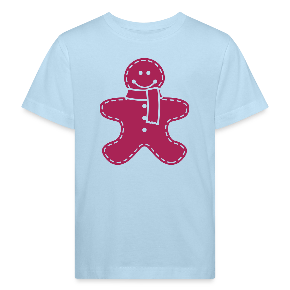 Kids Bio T-Shirt - Lebkuchen - Hellblau